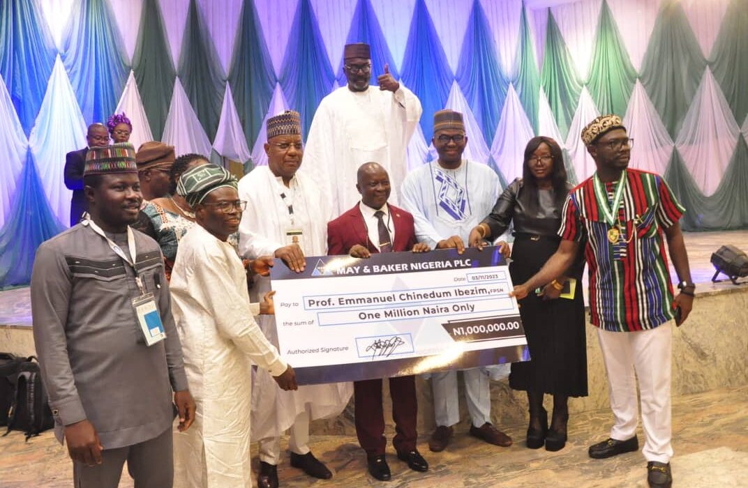 Prof. Emmanuel Chinedum Ibezim wins May & Baker Professional Service Award in Pharmacy